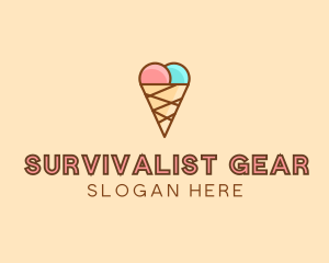 Sweet Ice Cream Cone  logo design