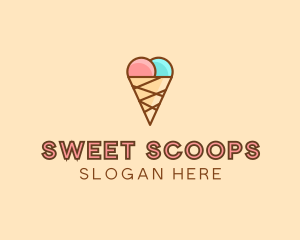 Sweet Ice Cream Cone  logo