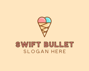 Sweet Ice Cream Cone  logo design