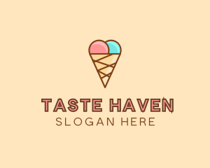 Sweet Ice Cream Cone  logo design