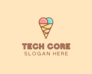 Sweet Ice Cream Cone  logo design