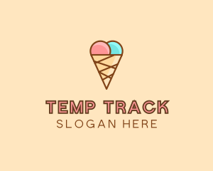 Sweet Ice Cream Cone  logo design