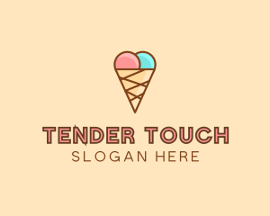 Sweet Ice Cream Cone  logo design