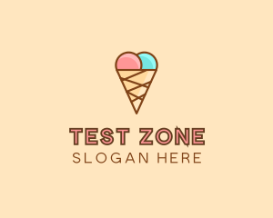 Sweet Ice Cream Cone  logo design