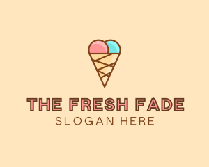 Sweet Ice Cream Cone  logo design