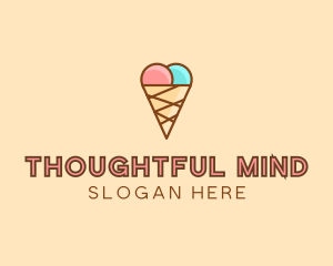 Sweet Ice Cream Cone  logo design