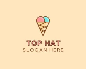 Sweet Ice Cream Cone  logo design