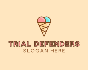 Sweet Ice Cream Cone  logo design