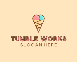 Sweet Ice Cream Cone  logo design