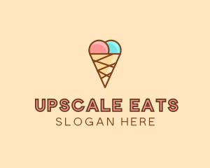 Sweet Ice Cream Cone  logo design