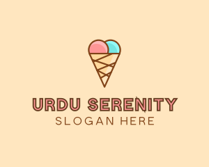 Sweet Ice Cream Cone  logo design