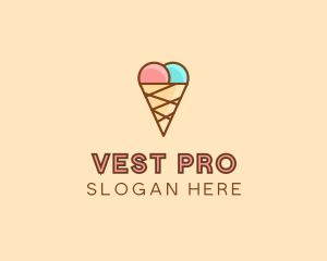 Sweet Ice Cream Cone  logo design