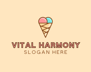 Sweet Ice Cream Cone  logo design