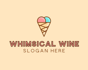 Sweet Ice Cream Cone  logo design