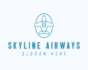 Airline Plane Aviation logo design