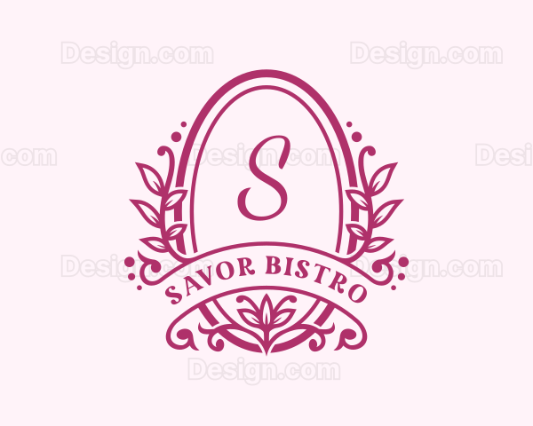 Organic Flower Wreath Logo