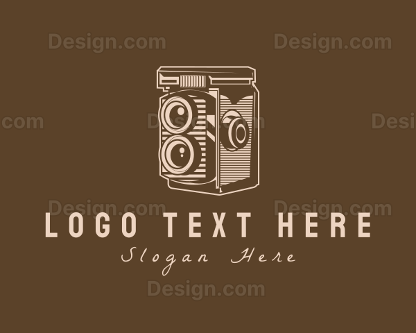 Retro Antique Camera Logo