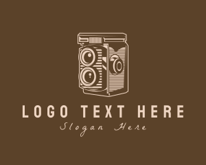 Retro Old School Camera logo