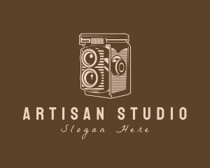 Retro Antique Camera logo design