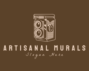 Retro Antique Camera logo design