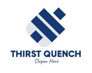 Blue Drinking Bottle logo design