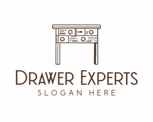 Desk Drawers Furniture logo design