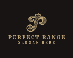 Fancy Western Boutique Letter P logo design