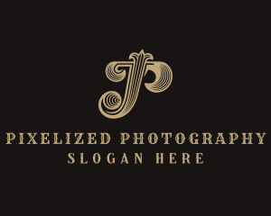 Fancy Western Boutique Letter P logo design