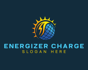 Electricity Solar Sustainable logo design