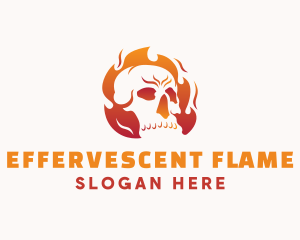 Flaming Skull Gaming logo design