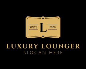 Luxury Raffle Ticket  logo design