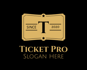 Gold Ticket Lettermark  logo