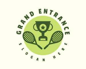 Tennis Racket Tournament  logo design