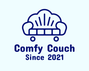 Couch Seashell Sofa logo design