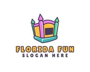 Fun Inflatable Castle logo design