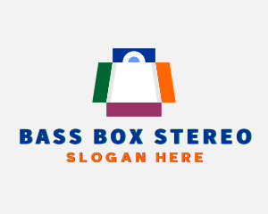 Box Shopping Bag Fashion logo design