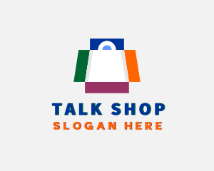 Box Shopping Bag Fashion logo design