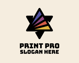 Sunset Prism Printing logo design