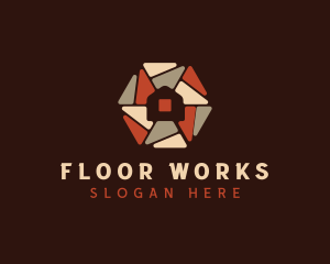 Home Flooring Decor logo design