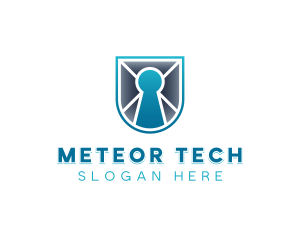 Shield Tech Cybersecurity logo design