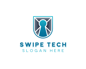 Shield Tech Cybersecurity logo design