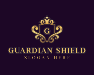 Elegant Crown Shield logo