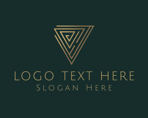 Abstract Labyrinth Triangle logo