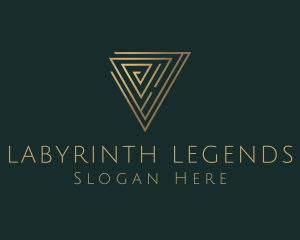 Abstract Labyrinth Triangle logo