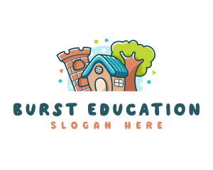 Kindergarten Nursery Educational logo design