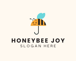 Cute Bee Umbrella logo