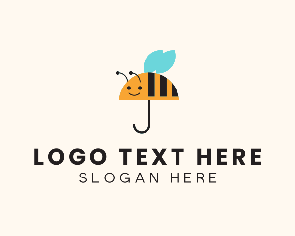 Honeybee logo example 4