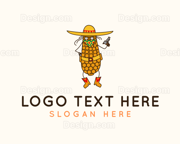 Mexican Corn Cowboy Logo