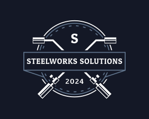 Welding Torch Steelworks logo design