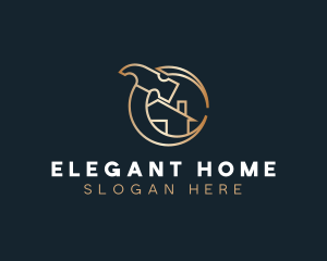 Golden Home House logo design